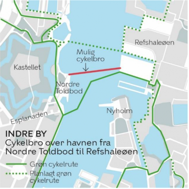 TM85 Cykelbro over havnen fra Nordre Toldbod til Refshaleøen Indre By - foranalyse-1 (002)