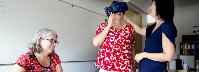 Silkeborg Kommune bruger Virtual Reality til at hjælpe unge med social angst. <br />Foto: Silkeborg Kommune