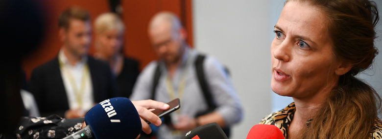 Ellen Trane Nørby stiller op op til posten som næstformand i Venstre, og dermed bliver der kampvalg mellem hende og Inger Støjberg.<br />Foto: Philip Davali, Ritzau Scanpix