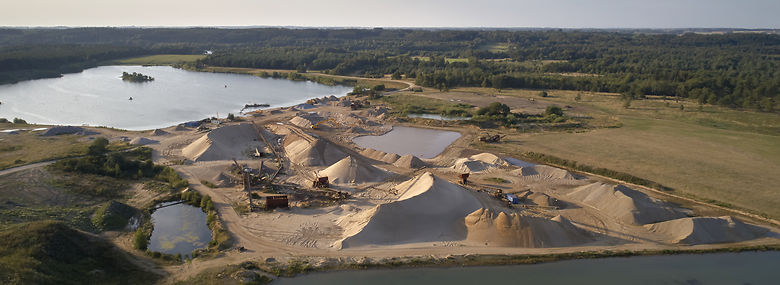Grusgrav ved Kongensbro i Midtjylland.<br />Foto: Morten Rasmussen, Biofoto, Ritzau Scanpix