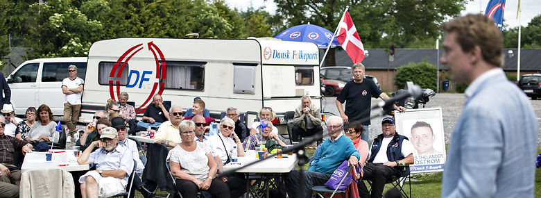 Morten Messerschmidt taler ved grundlovsarrangement i Frederikssund i 2017.<br />Foto: Ida Guldbæk Arentsen, Ritzau Scanpix