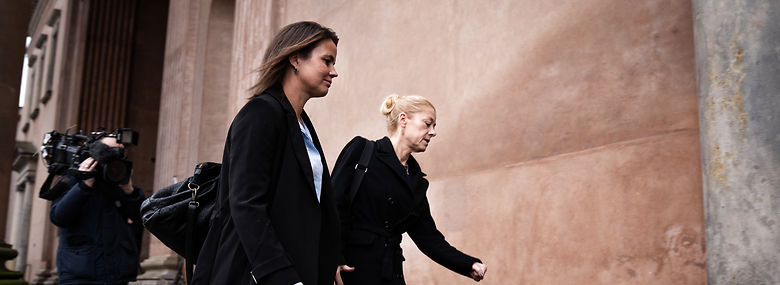 Senioranklager Lisbeth Jørgensen og specialanklager Kia Reumert fra SØIK.<br />Foto: Niels Christian Vilmann, Ritzau Scanpix