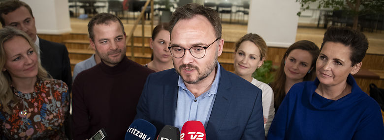Klimaminister Dan Jørgensen (S) præsenterede fredag Danmarks første klimalov.<br />Foto: Thomas Sjørup, Ritzau Scanpix