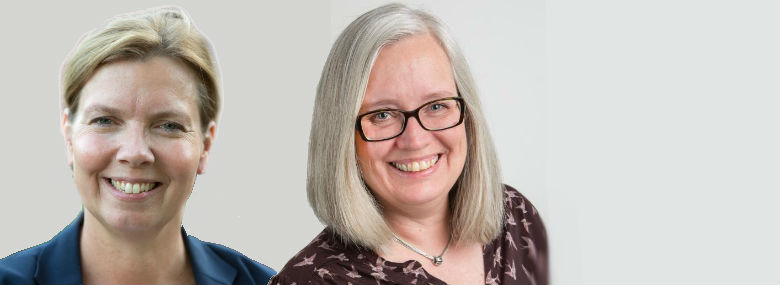 Til venstre Lise Tønner, til højre Lene Svendborg.<br />Foto: Gladsaxe Kommune