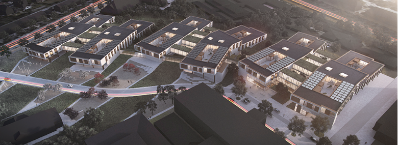 Visualisering af Ny Psykiatri Bispebjerg.<br />Foto: Region Hovedstaden