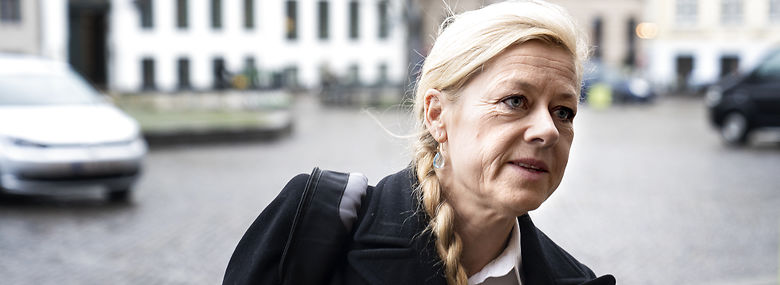 Vi har at gøre med en af de alvorligste sager med økonomisk kriminalitet i Danmark, sagde anklager Kia Reumert ved dagens retsmøde i svindelsagen mod Britta Nielsen. Hun kræves idømt mindst otte års fængsel for svindel for 117 mio. kr.<br />Foto: Ida Guldbæk Arentsen, Ritzau Scanpix