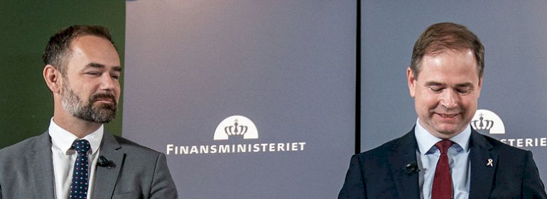 KL-formand Jacob Bundsgaard (S) og finansminister Nicolai Wammen (S).<br />Foto: Niels Christian Vilmann, Ritzau Scanpix