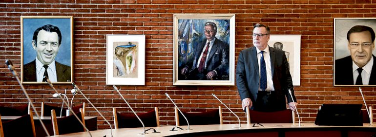 Ole Bjørstorp i byrådssalen i Ishøj.<br />Foto: Linda Kastrup, Ritzau Scanpix