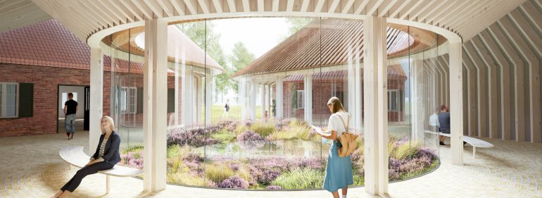 <br />Foto: Rendering af museet Flugt, BIG