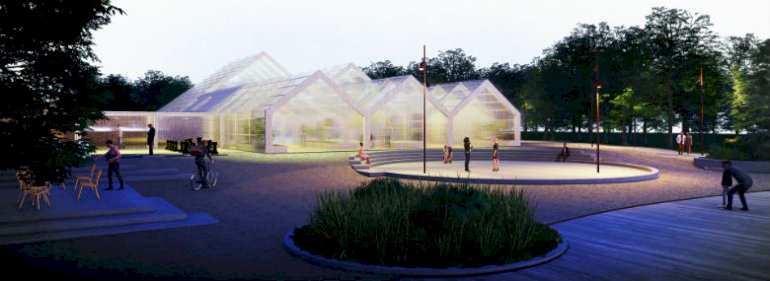 Den grønne Arena, Kildeparken i Aalborg Øst skal indrettes til fysisk aktivitet året rundt.<br />Foto: Keinart