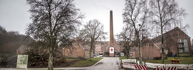 Familierne på Sjælsmark må vente lidt længere med at flytte til det tidligere tuberkulosesanatorie her i Avnstrup.<br />Foto: Mads Claus Rasmussen, Ritzau Scanpix